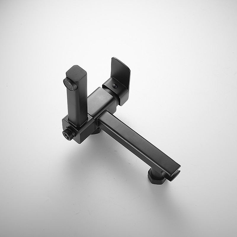 Bathtub Faucet Dual Spout Wall Mounted, Bath Tub Filler Mixer Brass Tap with Heldhand Showerhand, Ceramic Valve Single Handle Control 2025 - $194.99 –P4