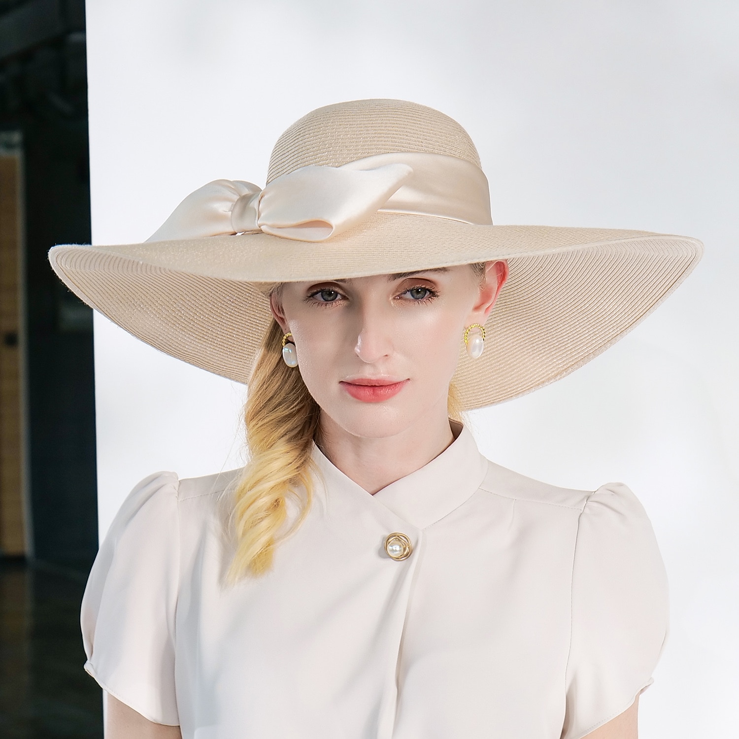 Elegante Retro Vintage Derby Peça para Cabeça Chapéus Chapéu de Igreja Senhora Mulher nobre Fantasia Mulheres Dia dos namorados Derby Festa de Casamento Plastrão Adulto Chapéu Primavera Verão de 2026 por $85.99 –P3