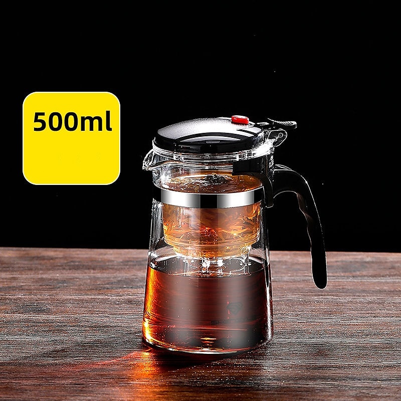 Heat Resistant Glass Teapot With Stainless Steel Tea Strainer Infuser Flower Kettle Kung Fu Teawear Set Puer Oolong Pot 2026 - $15.99 –P2