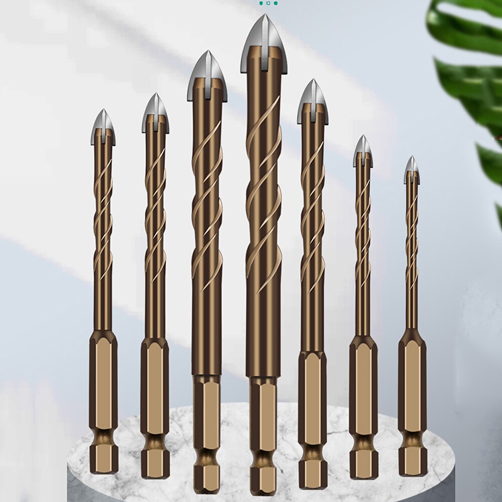 Cross Hexagon Tile Glass Cement Metal Ceramic Wood Plastic Hole Saw Triangle Alloy Drill Bit Size  6mm 8mm 10mm 12mm 2025 - $7.99 –P1