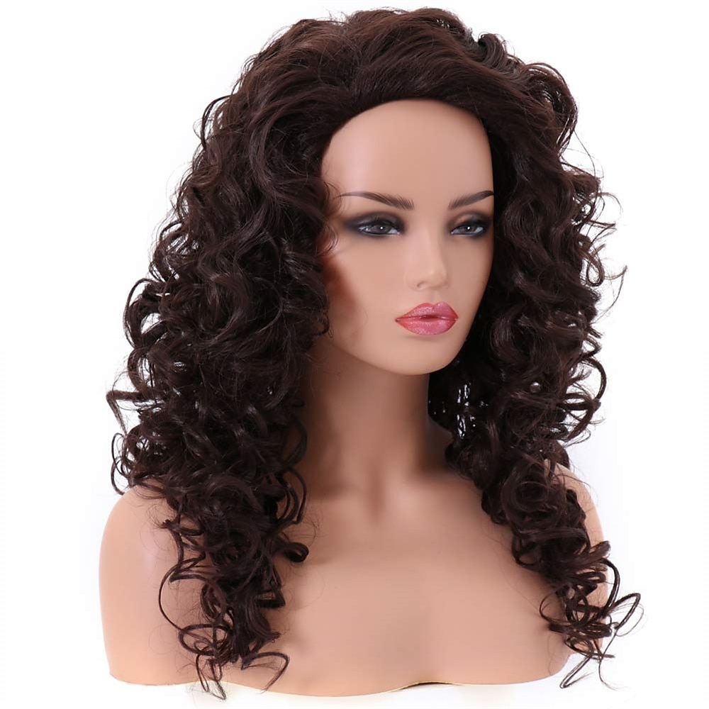 parrucche lunghe ricce ondulate a testa intera con capelli rossi volpe rossa per parrucche di halloween per parrucche da festa cosplay del 2025 a $24.99 –P10