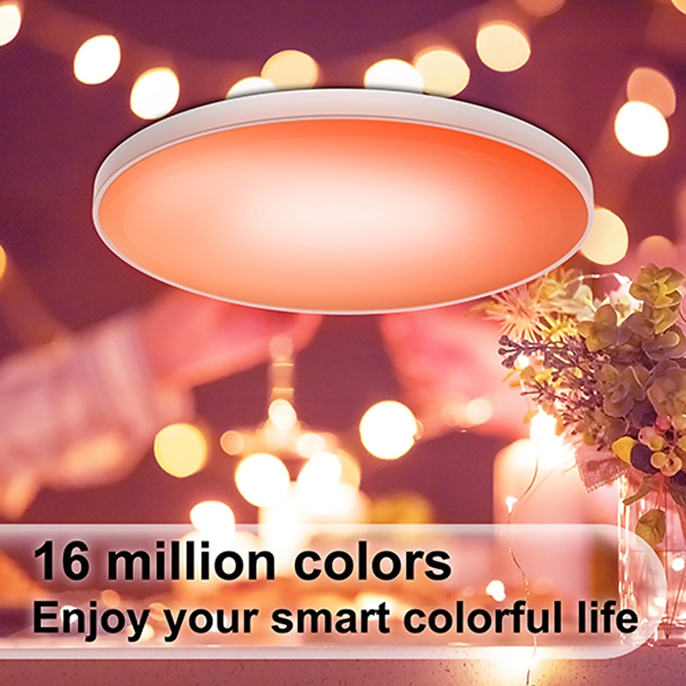 умный потолочный светильник 12 дюймов 30 Вт rgb изменение цвета bluetooth wifi управление приложением 2700k-6500k диммируемая синхронизация с музыкой совместима с alexa google home 2025 - $98.99 –P6