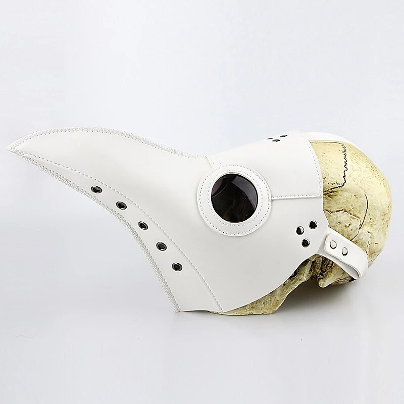 engraçado medieval peste steampunk médico pássaro máscara látex punk cosplay máscaras bico adulto festival evento cosplay adereços branco preto para o halloween de 2025 por $26.99 –P6