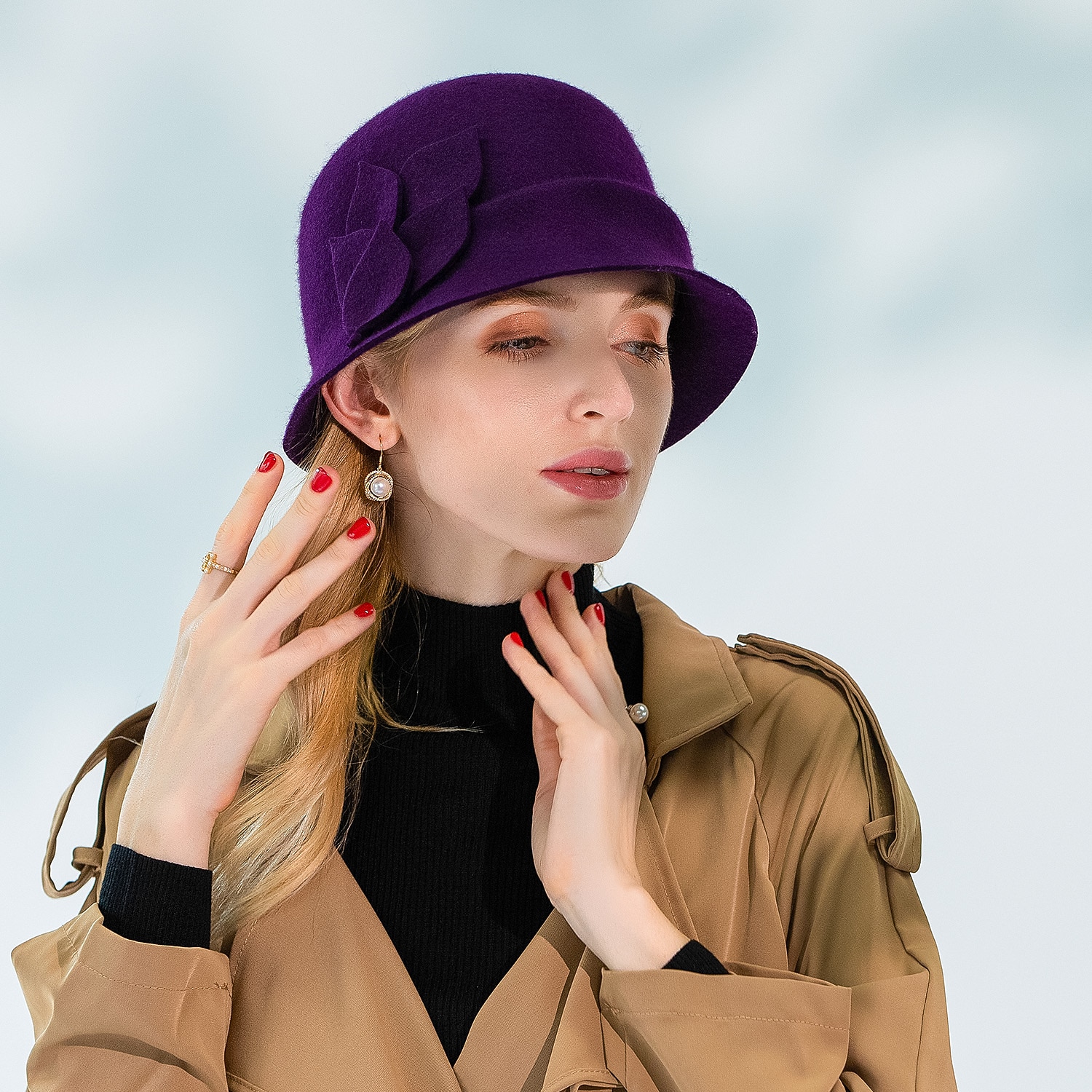 Wool Hats with Pure Color 1pc Casual Headpiece 2025 - $34.99 –P1