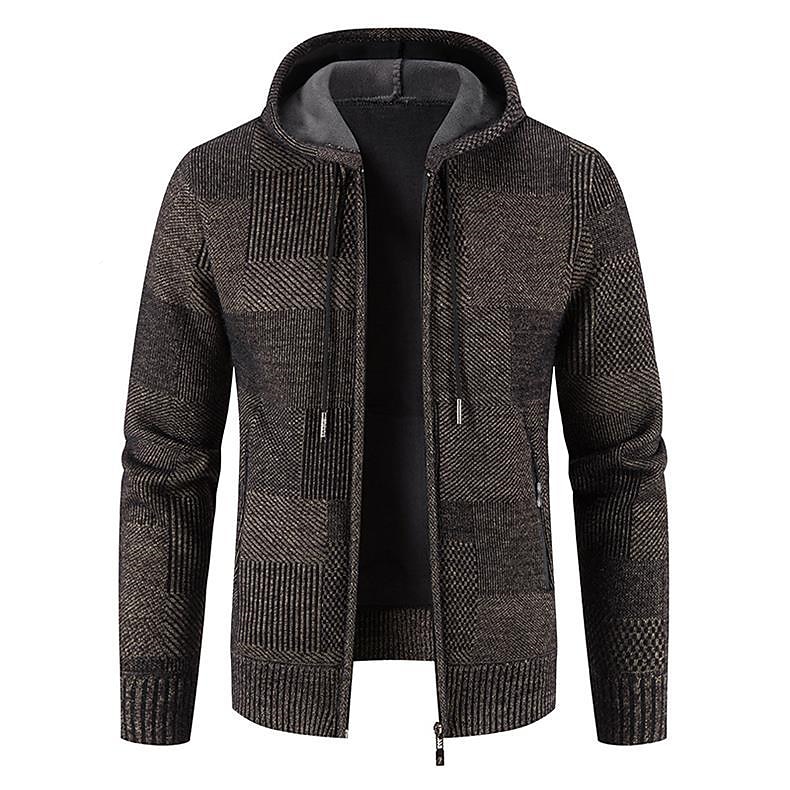 Per uomo Felpa Pullover Maglione Felpa con cappuccio Maglione con zip Giacca maglione Nido d'ape Maglia Corto Lavorato a maglia Tinta unica Girocollo Essenziale Moda Esterno Giornaliero Abbigliamento del 2026 a $48.99 –P4
