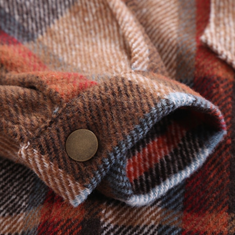 barn flickjacka långärmad röd rutig höst vinter punk sport 3-12 år 2025 - $30.99 –P4