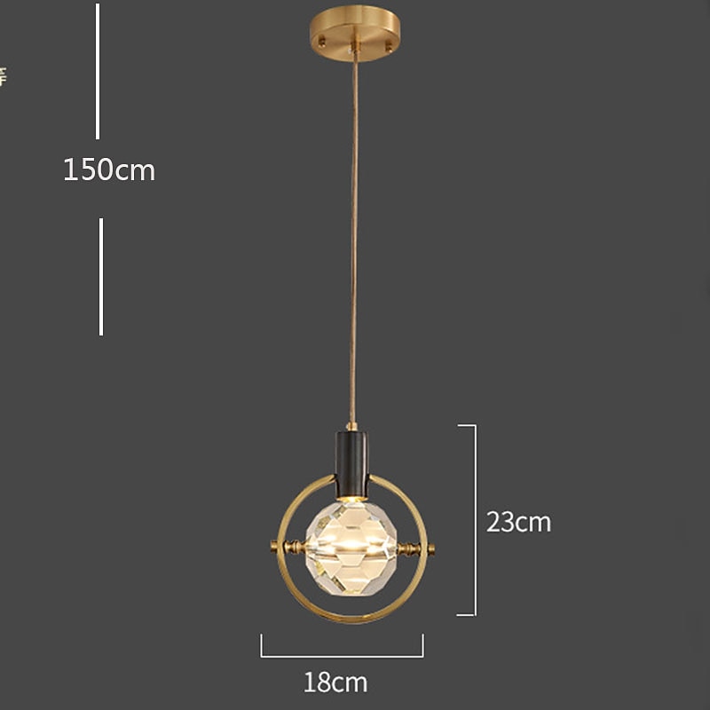 18cm Pendellaterne Design Pendelleuchte Kupfer Messing modern 220-240v 2026 - $399.99 –P3