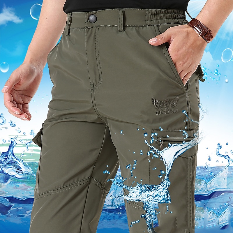 Homens Calças de Trilha Calças forradas de lã Casaco de inverno Calças Softshell Militar Inverno Outono Ao ar livre Térmico / Quente A Prova de Vento Bolso multi Redutor de Suor Calças Cintura de 2026 por $52.99 –P5