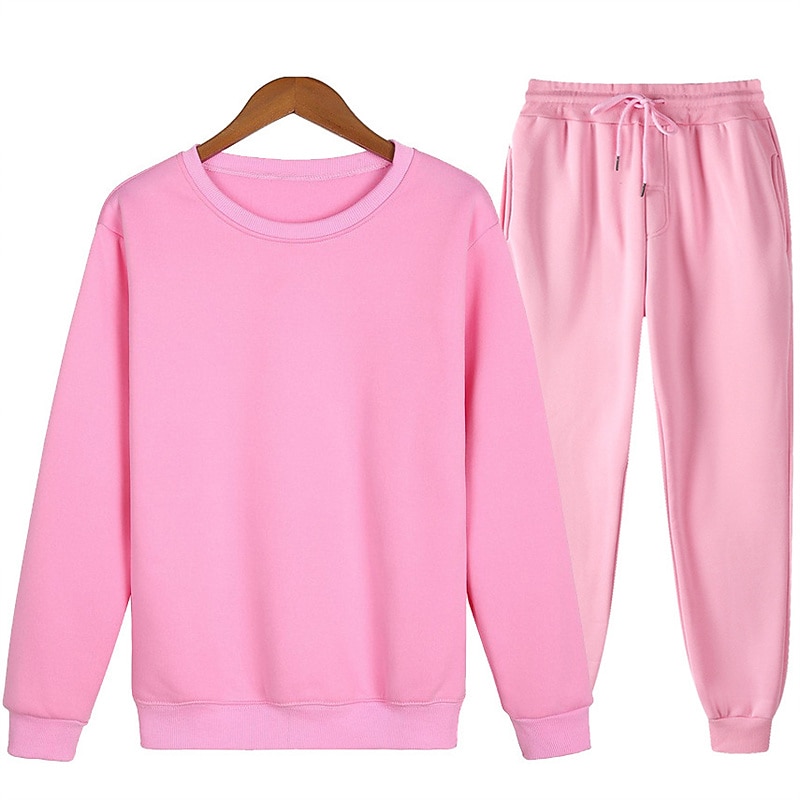 Hombre Tracksuit Sudadera Caqui claro. Azul Piscina Morado Rosa Amarillo Cuello Barco Color sólido 2 Piezas Deporte Casual Ropa de calle Ropa de calle Ropa deportiva Casual Invierno Otoño Ropa 2025 - $27.99 –P8