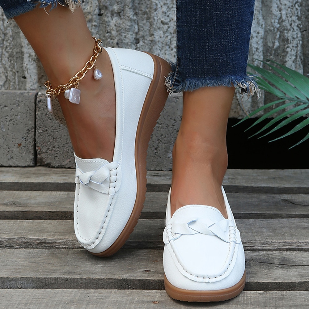 Women's Navy Blue Loafers – Comfortable Slip-On Moccasins with Bow Accent and Non-Slip Sole for Casual Everyday Wear 2026 - $26.99 –P6