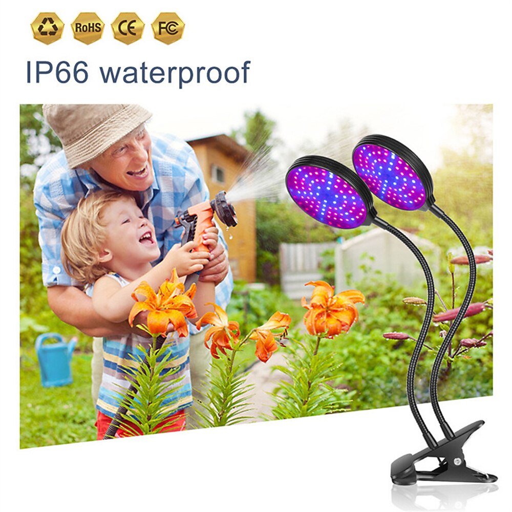 2025年 1/2 個成長ライト led フルスペクトル phytolamps usb 成長ライトとタイマー制御デスクトップクリップ phyto ランプ植物のための苗花成長ボックス  コレクション – $39.99 –P5