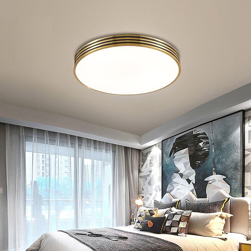 40 cm Circle Design Ceiling Lights Copper Brass Modern 220-240V 2026 - $172.99 –P3