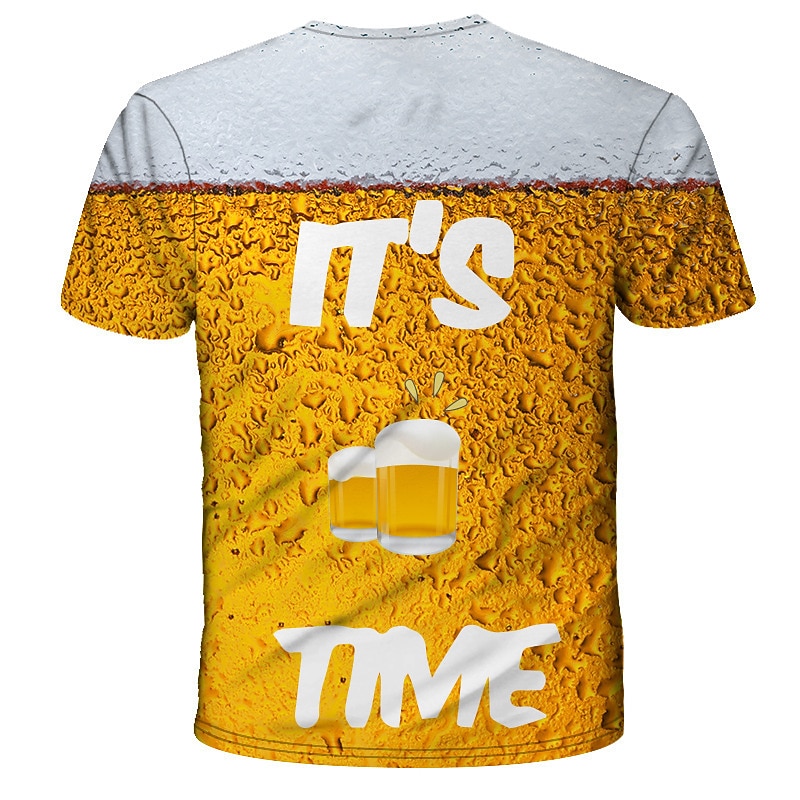 Anime 3D Tee-shirt Costume de cosplay T-shirt Bière Classique Style de rue pour Homme Unisexe Adulte Impression 3D  pour Oktoberfest de 2025 ? $17.49 –P8