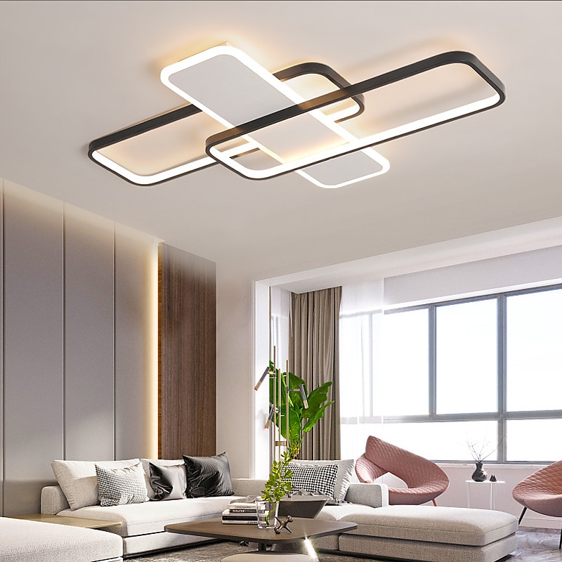 Ceiling Lights Dimmable Ceiling Lights Aluminum Modern Style Black LED Modern 110-265V 2025 - $331.09 –P1