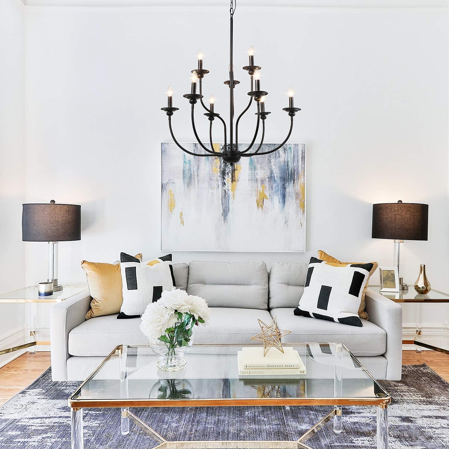 Lampadario singolo design 73 cm metallo mini finiture verniciate tradizionale/classico country 220-240v del 2026 a $139.99 –P10