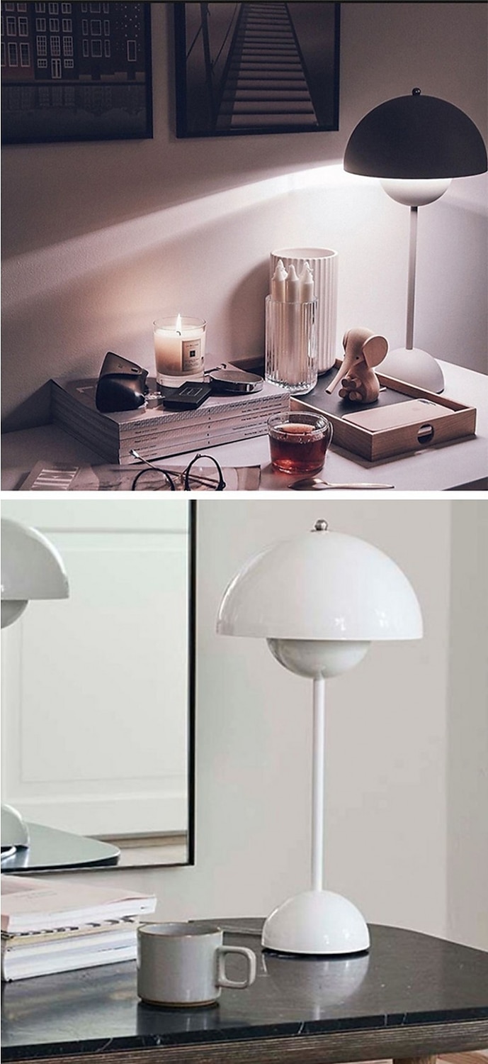 potable nordic yable lampka biurkowa bud lampa prosta osobowość kreatywna lampa biurkowa led studyjna sypialnia lampka nocna do dekoracji wnętrz lampka nocna macaron lampa grzybowa 3 kolory 2025 - $69.99 –P4