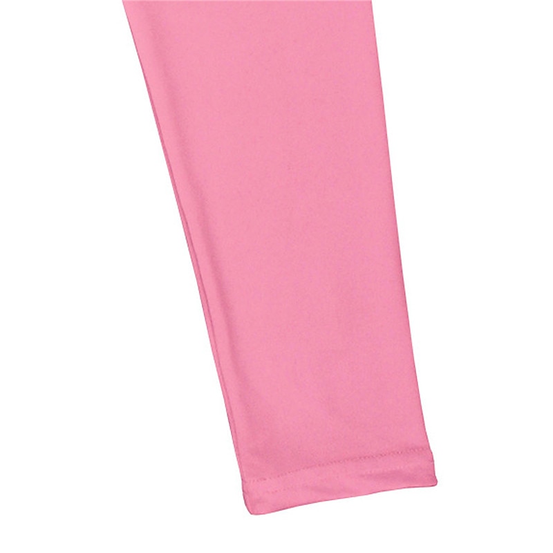 Girls' 3D Solid Colored Pants Leggings Fall Winter Active Cute Tights Kids 3-12 Years Outdoor Vacation Street Regular Fit 2025 - $10.49 –P10