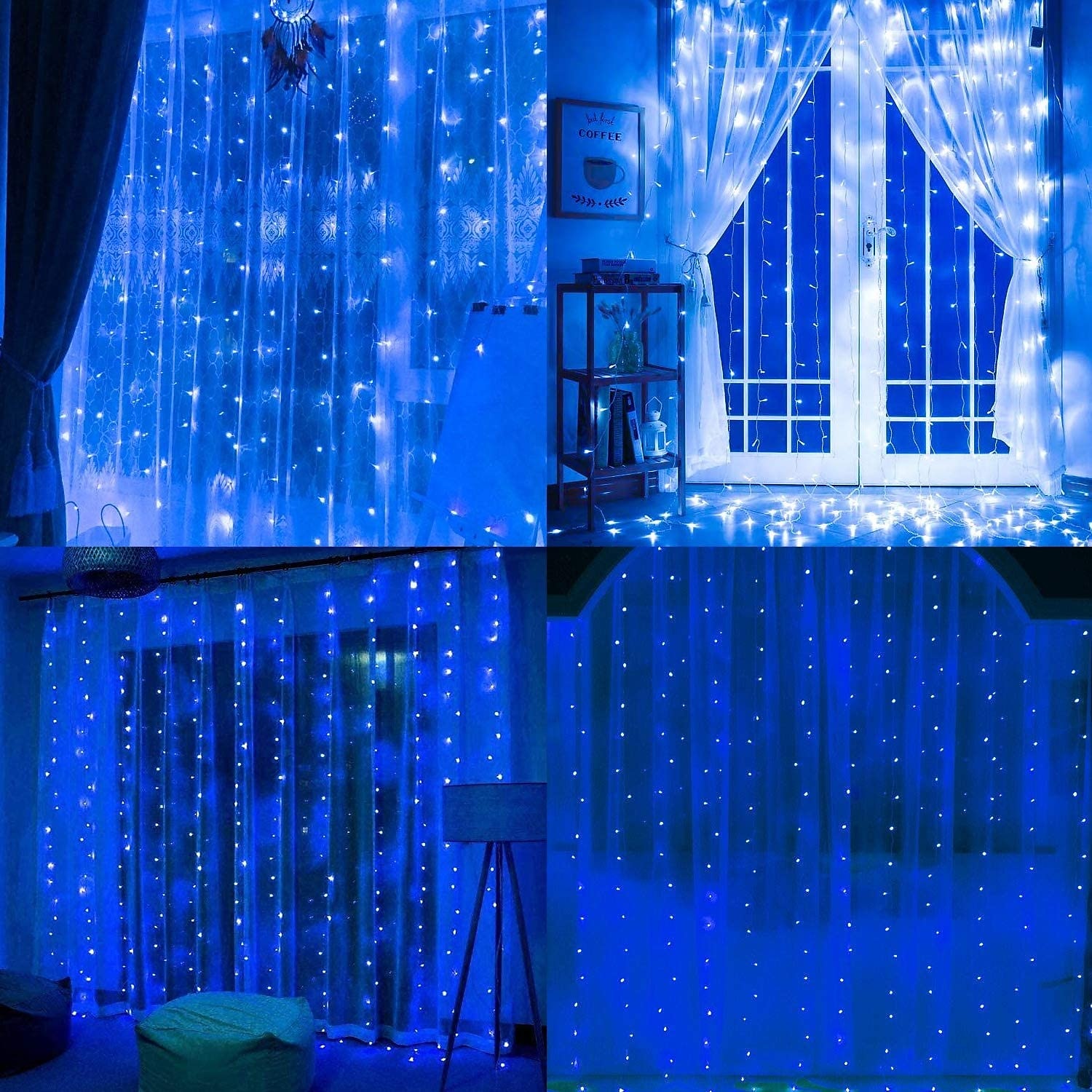 2025年 屋外クリスマスウィンドウライト 3x3m-300led プラグイン 8 モードカーテンライト 9 色リモートコントロールウィンドウ壁掛けライト クリスマスの装飾のための暖かい白 rgb 寝室の結婚式のパーティーガーデン屋内 コレクション – $38.99 –P17