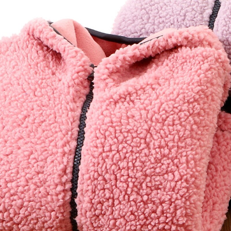 Kids Boys Fleece Jacket Long Sleeve Gray Pink Navy Blue Plain Fall Winter Fleece Full-Zip Jacket 2025 - $26.99 –P5