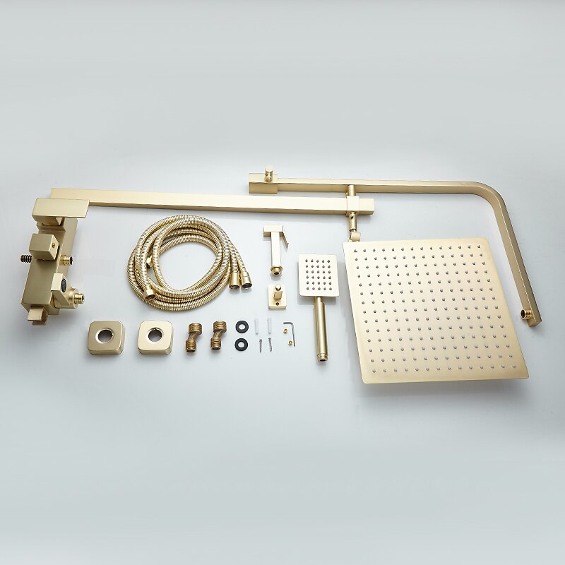 rubinetto doccia, sistema doccia sistema soffione doccia a pioggia set massaggio body jet - doccetta inclusa doccia a pioggia estraibile stile vintage antico nichel spazzolato montaggio interno del 2025 a $485.99 –P1