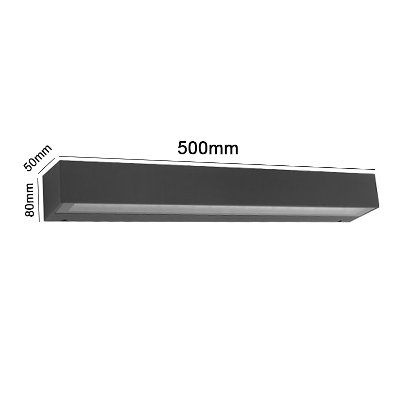 venkovní vnitřní led nástěnná světla ložnice hliníkové nástěnné svítidlo nástěnné svítidlo s jedním písmem ip65 85-265v 12/18/24 w 2025 - $109.99 –P3