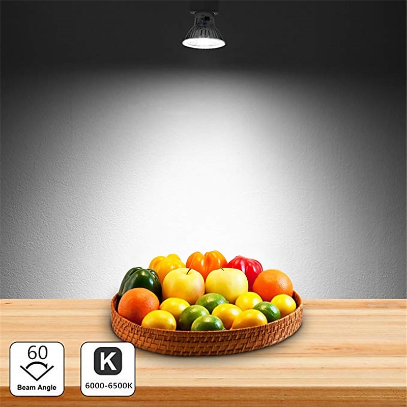 10db 5w led spotlámpa izzó 500lm gu10 cob szabályozható dekoratív meleg hideg fehér 50w halogén megfelelő 220-240v 2025 - $54.99 –P7