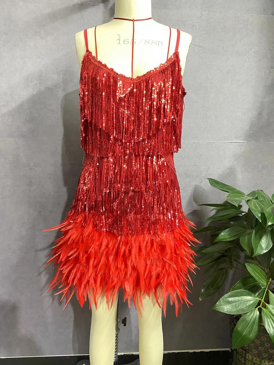 Glada 20-talet 1920-talet Flapper-klänning Klänningar Den store Gatsby Tofs Fjäder Tofs Fjädrar Dam Maskerad Bröllop Bröllopsgäst Fest / afton Vuxen Klänning Hemkomstklänningar 2025 - $46.99 –P14