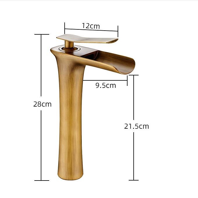 Bathroom Sink Faucet,Brass Waterfall Centerset Single Handle One Hole Bath Taps 2025 - $121.99 –P1