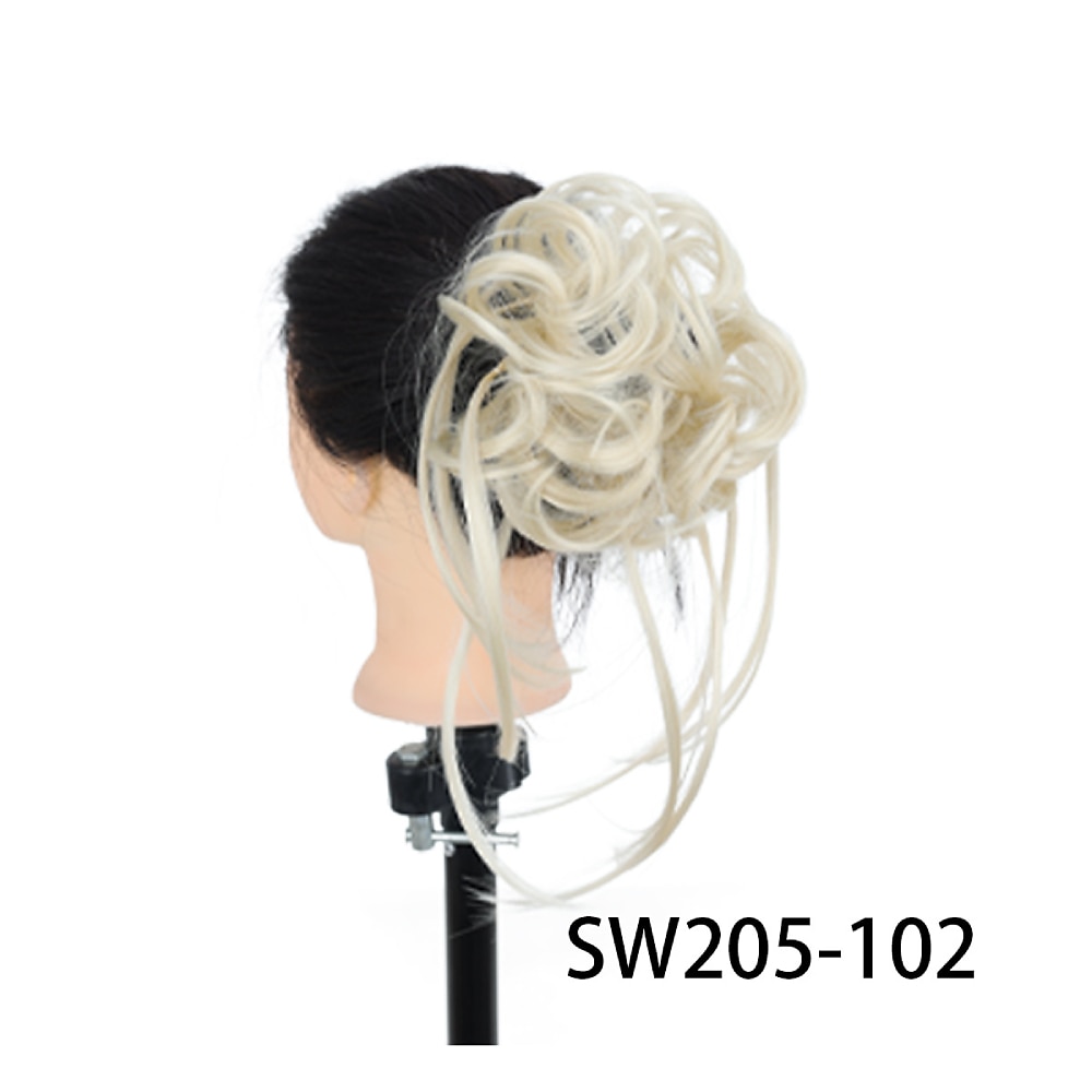 Messy Bun Hair Piece Super Long Tousled Updo Hair Bun Extensions Wavy Hair Wrap Ponytail Hairpieces Hair Scrunchies with Elastic Hair Band for Women Girls 2026 - $11.99 –P8