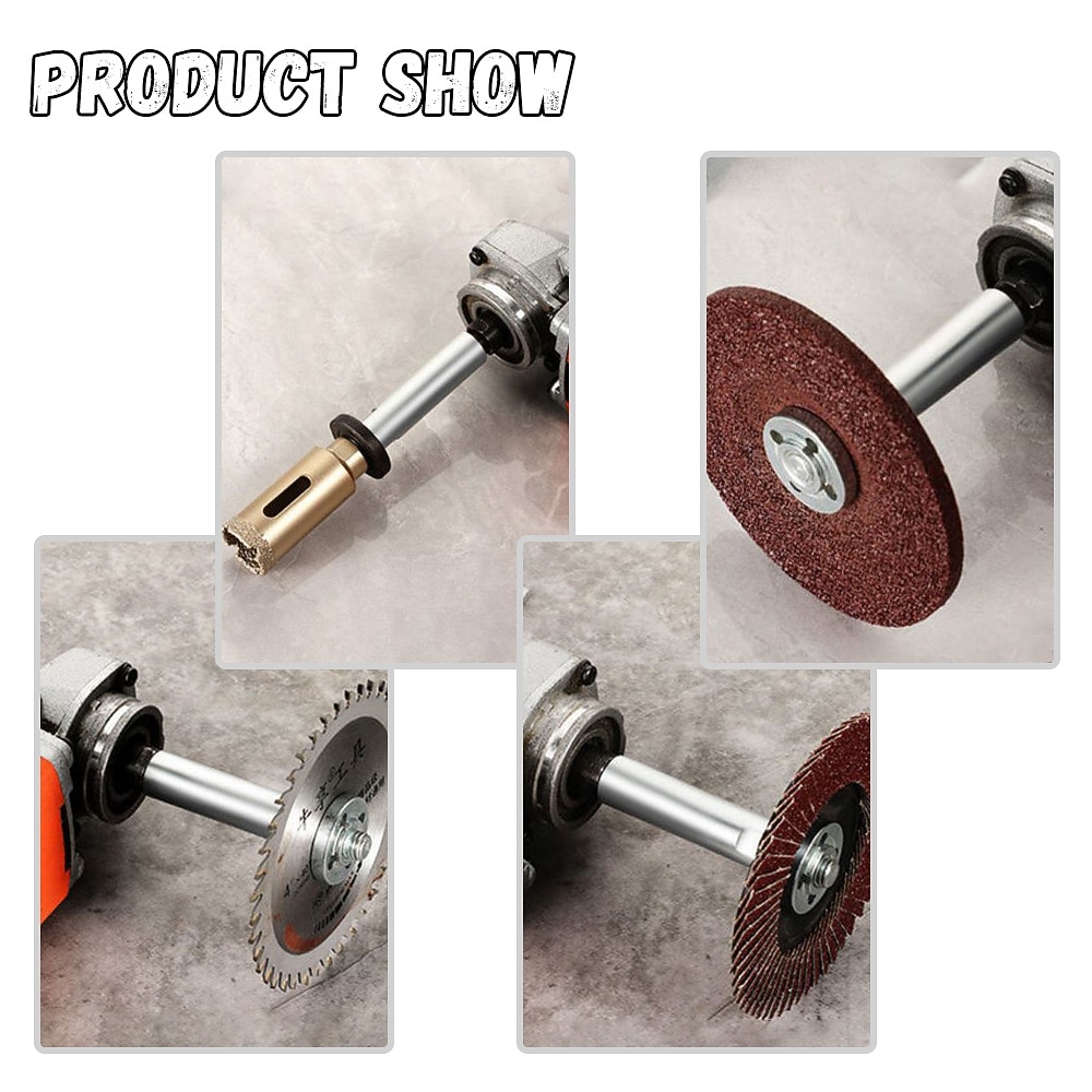 haakse slijper bit extension as 80mm m10 duurzame drijfstang voor polijsten pad slijpen verbinding adapter power tool 2026 - $9.99 –P11