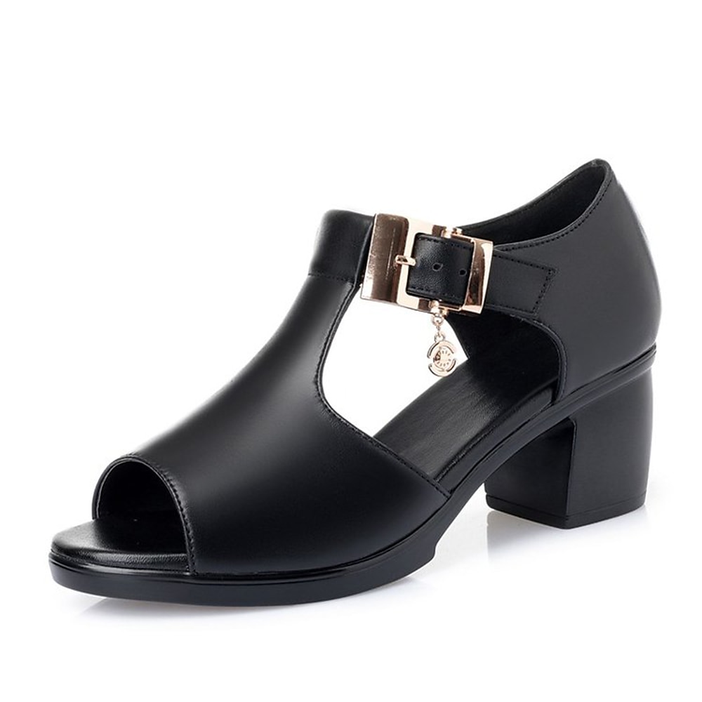 Buy Valentina Strappy Casual Block Heel Sandals In Black | Sandals | Rag &  Co United States