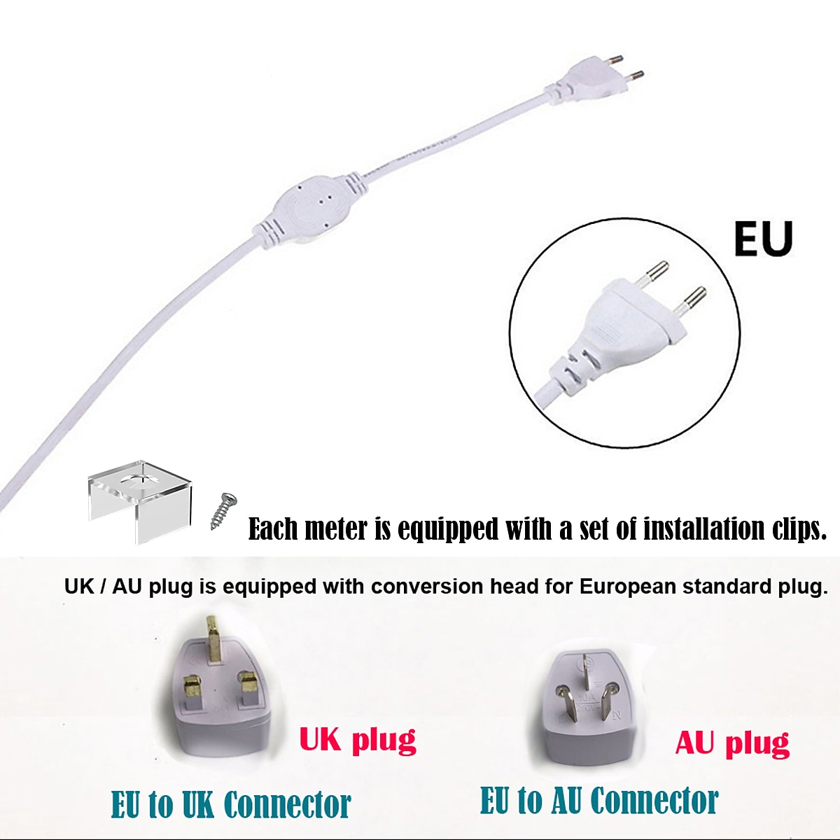 2M-30M COB LED Strip Light Plug in Flexible 220V Waterproof IP67 High Voltage Led Strip Multiple Colors 240LEDs/M Waterproof Led Light Strips for Bedroom Living Room Kitchen Furniture 2025 - $21.99 –P6