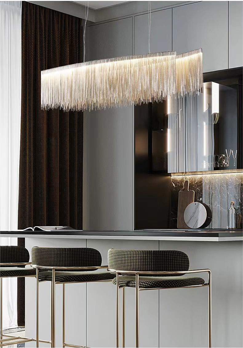 100 cm Multi-shade Bulb Included Chandelier Gold Pendant Light Metal Island Oil-rubbed Bronze Chic & Modern Luxury Firework 110-120V 220-240V 2025 - $249.99 –P9