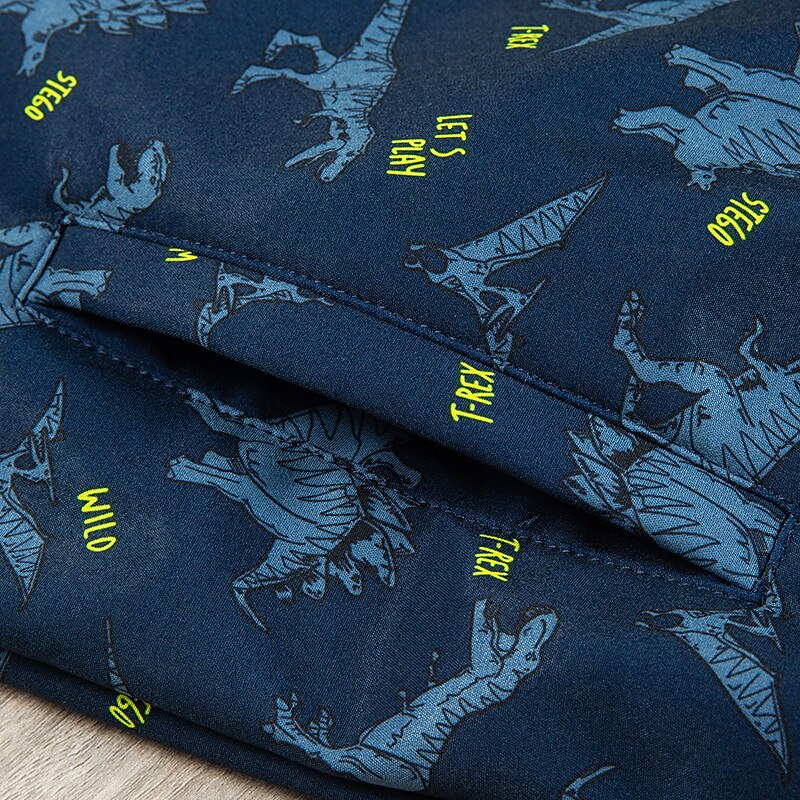 kinder jungen mantel blau dinosaurier herbst winter aktiv schule 3-12 jahre 2025 - $37.99 –P6