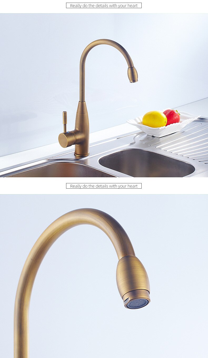Rubinetto per lavabo da bagno - rubinetti / rubinetteria monocomando monocomando in ottone antico diffuso del 2025 a $89.99 –P6