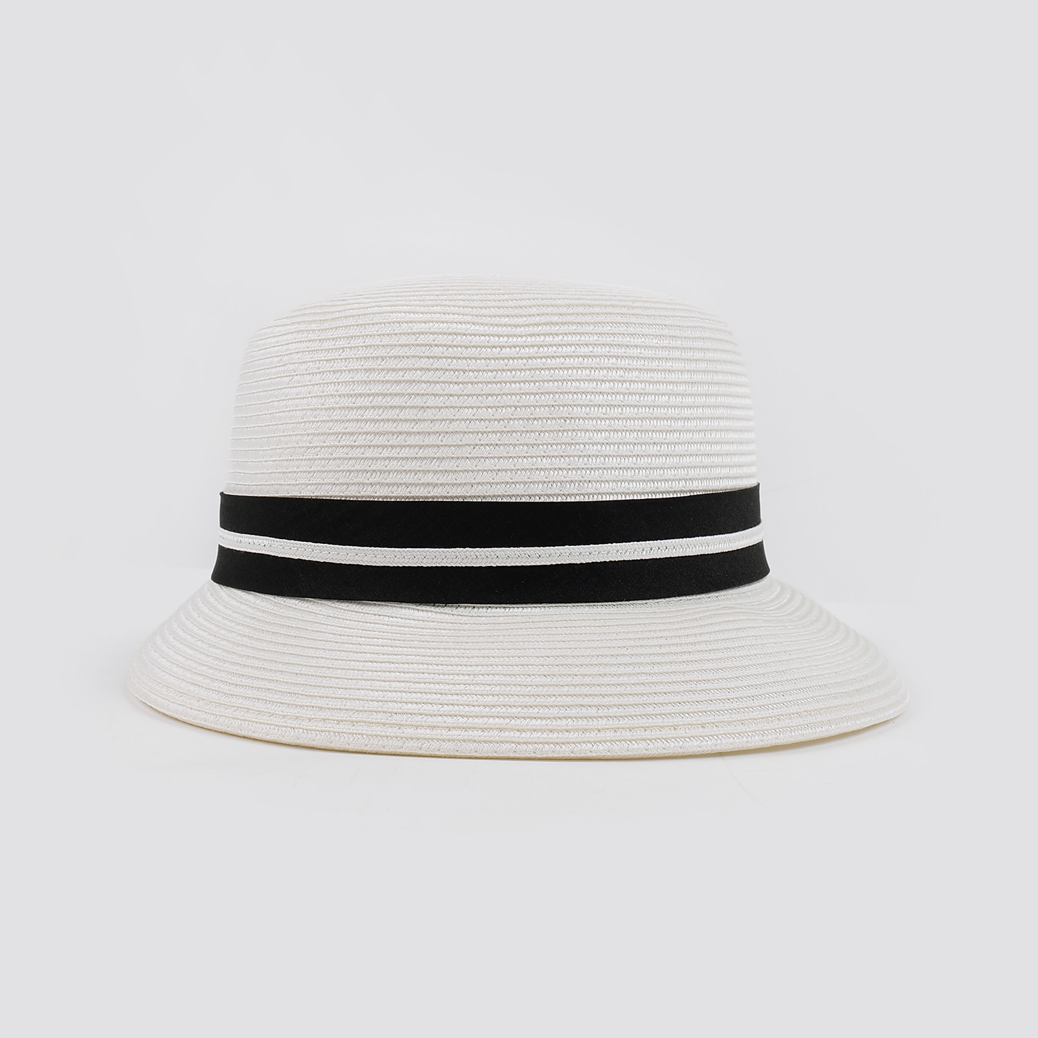 Böhmische Strand-Strohkopfbedeckung / Strohhüte mit Satinschleife lässig / Urlaubskopfbedeckung / Sonnenschutz 2025 - $22.99 –P13