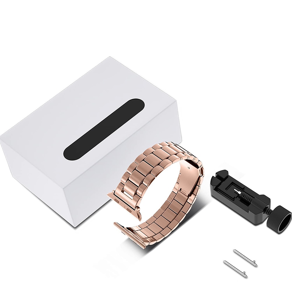 Brățări cu Legături Compatibil cu Curea de ceas Apple Watch 38mm 40mm 41mm 42mm 44mm 45mm 49mm Buclă Lux Închidere metalică Oțel inoxidabil Curea de ceas de schimb pentru iwatch Series Ultra 8 7 6 5 2025 - $18.99 –P7