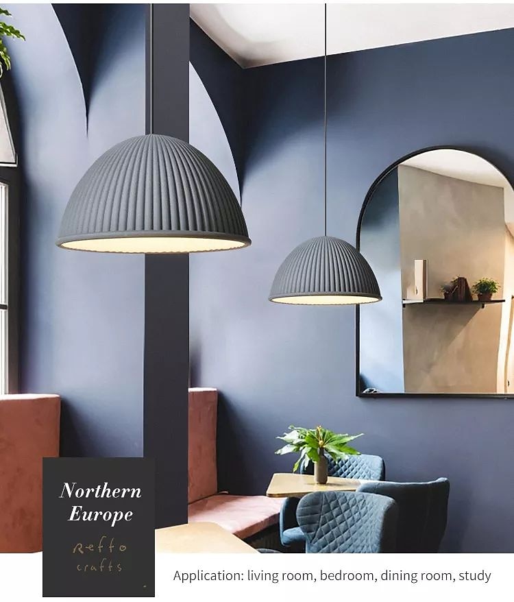 30cm enkel design ö design taklampa hartsmålade ytbehandlingar modern nordisk stil 85-265v 2025 - $299.99 –P6