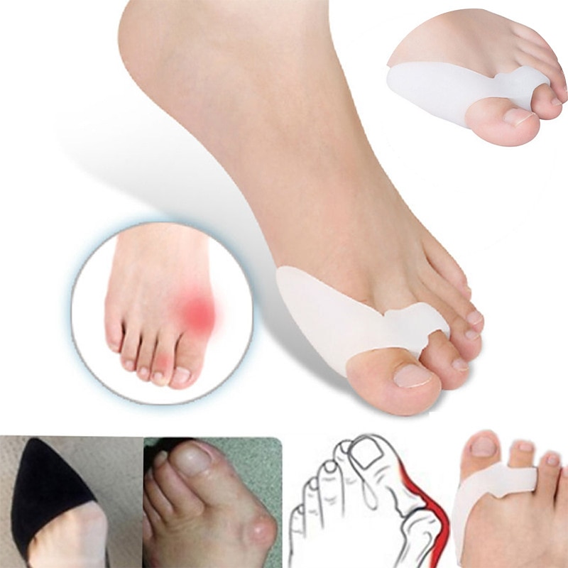 1 paio di dita dei piedi in silicone separatore del piede alluce valgo correzione bone ectropion dita dei piedi dispositivo esterno strumento di cura del piede gel alluce alluce separatore spreader del 2025 a $13.99 –P3
