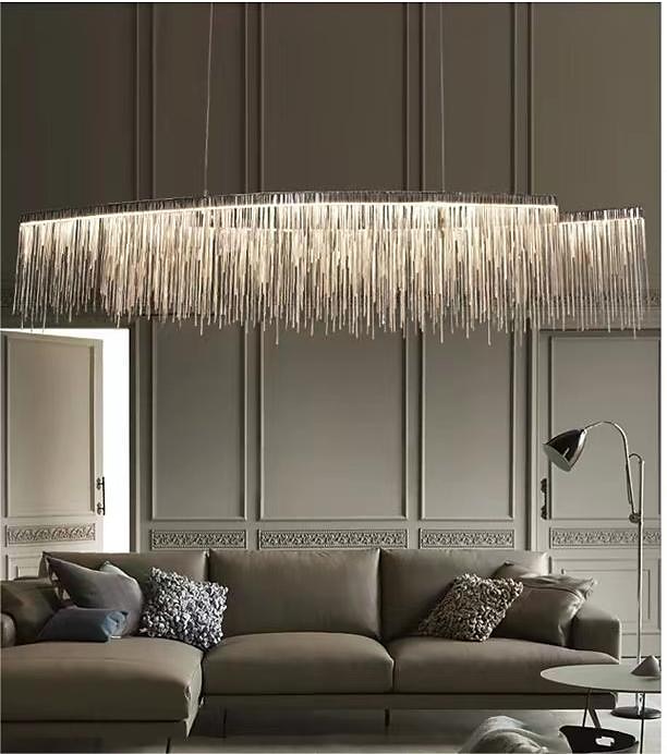 100 cm Multi-shade Bulb Included Chandelier Gold Pendant Light Metal Island Oil-rubbed Bronze Chic & Modern Luxury Firework 110-120V 220-240V 2025 - $249.99 –P7