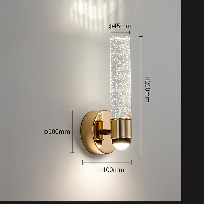 Crystal LED Nordic Style Indoor Wall Lights Living Room Metal Wall Light 220-240V 2025 - $149.99 –P8