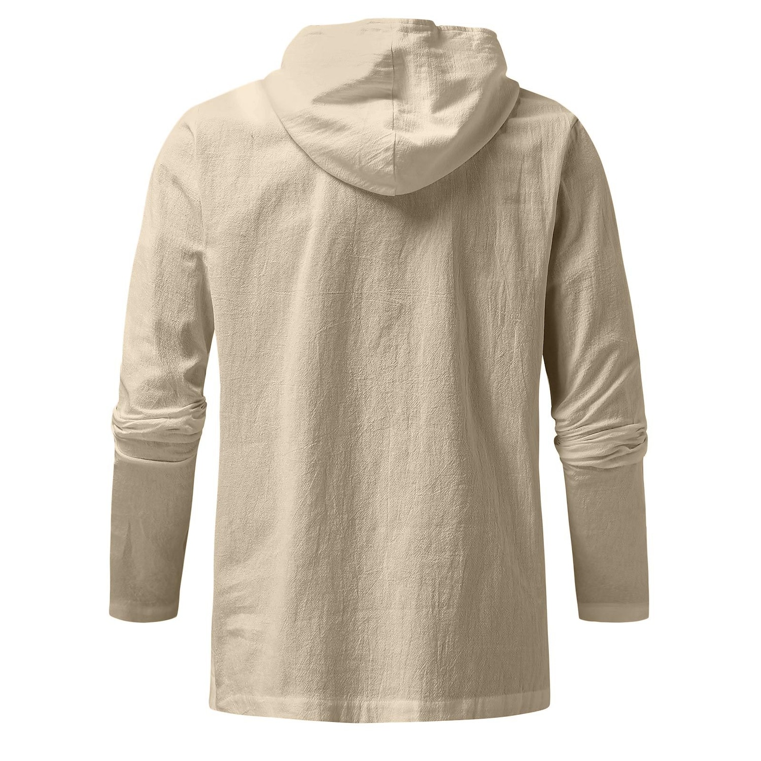 Herren Hemd Sommerhemd Strandhemd Feste Farbe Strasse Casual Schwarz Weiß Blau Khaki Langarm Mit Kapuze Sommer Bekleidung 2025 - $28.99 –P3