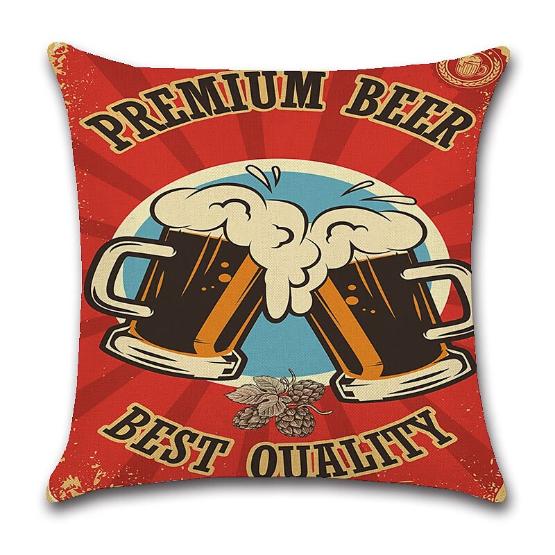 oktoberfest beer double side cushion cover 4pc soft الزخرفية مربع رمي غطاء وسادة غطاء وسادة كيس وسادة لأريكة غرفة نوم جودة عالية آلة قابل للغسل 2025 - $13.99 –P8