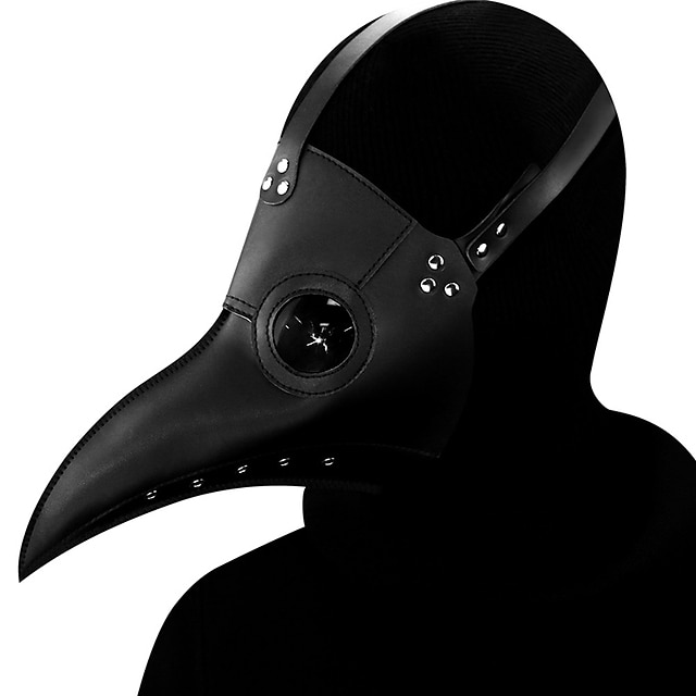engraçado medieval peste steampunk médico pássaro máscara látex punk cosplay máscaras bico adulto festival evento cosplay adereços branco preto para o halloween de 2025 por $26.99 –P4