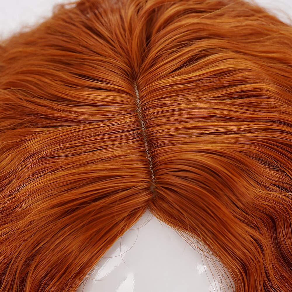 parrucche arancioni corte e ricce disordinate da cappellaio matto, unisex, resistenti al calore, per cosplay, feste di carnevale, parrucche di Holloween del 2025 a $18.49 –P14