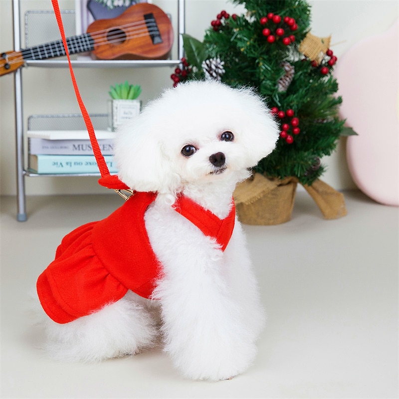 Hund Katt Klänningar Julklappar till husdjur Prinsessa söt stil Ljuv Vinter Mjuk Bekväm Jul Nyår Jul Vardag Ledigt / vardag Hes Labrador alaskan malamute golden retriever Dalmatiner 2025 - $15.49 –P7