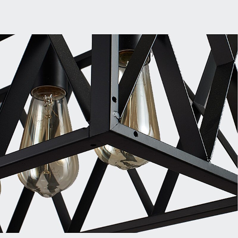 lampada da bar personalità creativa in stile industriale industriale 4. 6 lampada a sospensione in ferro rettangolare in ferro del 2025 a $349.99 –P9