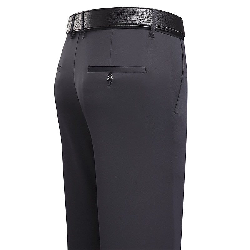 Bărbați Costume Pantaloni chinez Buzunar Simplu Confort Respirabil Nuntă Afaceri Casual Modă Clasic Galben Bleumarin Strech 2026 - $18.49 –P9