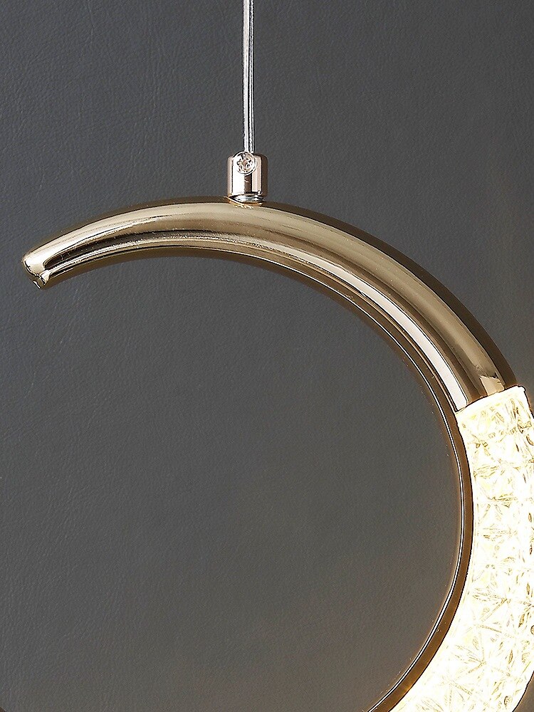 20 cm círculo/design redondo formas geométricas pingente luz metal estilo artístico estilo clássico estilo moderno ouro artístico moderno 85-265v de 2025 por $157.99 –P5