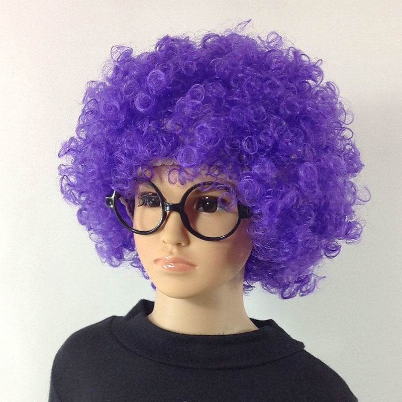 Fans Parykk Farge Cosplay Parykk Burlesque Klovn Det Yaki Afro Krøllete Bob Parykk Medium Lengde Beige Syntetisk Hår Barns Cosplay Kreativ Morsom Rød Karneval Festival Halloween Parykker 2025 - $12.49 –P10